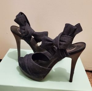 Jessica Simpson Denim Platform Heels